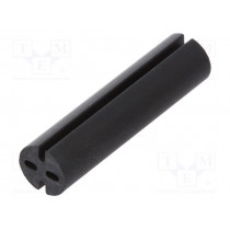 8GE04V80572; Spacer sleeve; LED; Øout: 5.1mm; ØLED: 5mm; L: 20mm; black; UL94V-0; DREMEC