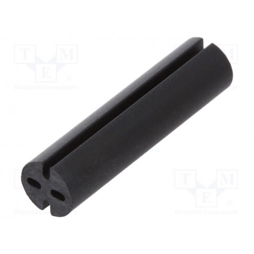 8GE04V80572; Spacer sleeve; LED; Øout: 5.1mm; ØLED: 5mm; L: 20mm; black; UL94V-0; DREMEC