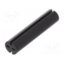 8GE04V80574; Spacer sleeve; LED; Øout: 5.1mm; ØLED: 5mm; L: 22mm; black; UL94V-0; DREMEC