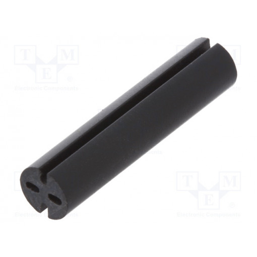8GE04V80574; Spacer sleeve; LED; Øout: 5.1mm; ØLED: 5mm; L: 22mm; black; UL94V-0; DREMEC