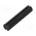 8GE04V80576; Spacer sleeve; LED; Øout: 5.1mm; ØLED: 5mm; L: 24mm; black; UL94V-0; DREMEC
