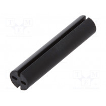8GE04V80576; Spacer sleeve; LED; Øout: 5.1mm; ØLED: 5mm; L: 24mm; black; UL94V-0; DREMEC