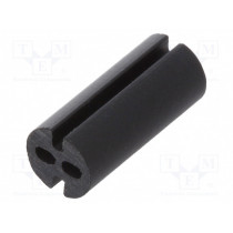 8GE04V80582; Spacer sleeve; LED; Øout: 4mm; ØLED: 3mm; L: 9.5mm; black; UL94V-0; DREMEC