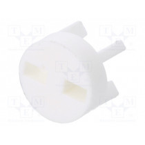 8GE04V80588; Spacer sleeve; LED; Øout: 6mm; ØLED: 5mm; L: 4.8mm; natural; UL94V-0; DREMEC