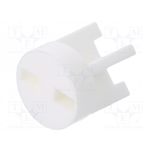 8GE04V80589; Spacer sleeve; LED; Øout: 6mm; ØLED: 5mm; L: 6.5mm; natural; UL94V-0; DREMEC
