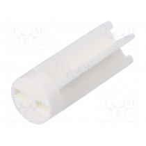 8GE04V80592; Spacer sleeve; LED; Øout: 6mm; ØLED: 5mm; L: 15.9mm; natural; UL94V-0; DREMEC