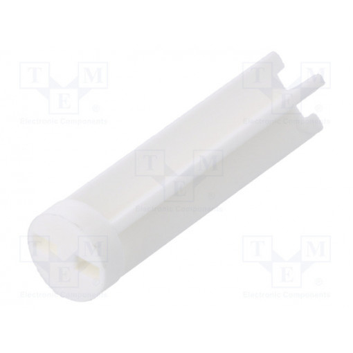 8GE04V80594; Spacer sleeve; LED; Øout: 6mm; ØLED: 5mm; L: 22.2mm; natural; UL94V-0; DREMEC