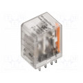 7760056078; Relay: electromagnetic; 4PDT; Ucoil: 12VDC; 5A/250VAC; 5A/24VDC; 5A; WEIDMÜLLER