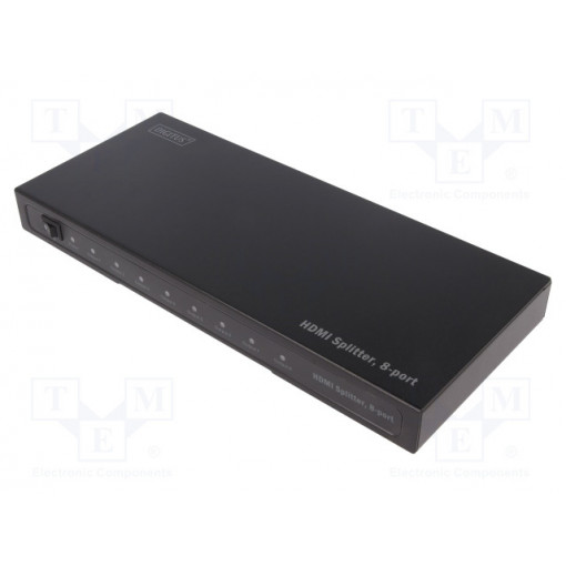 DS-43302; Splitter; HDCP 1.2; Colour: black; Input: HDMI socket; 1920x1080px; DIGITUS