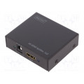 DS-46304; Splitter; HDCP 1.3; Colour: black; Input: HDMI socket; 4096x2160px; DIGITUS