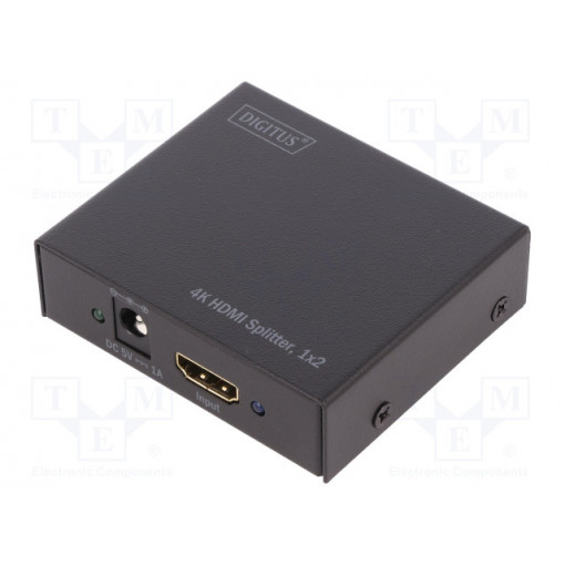DS-46304; Splitter; HDCP 1.3; Colour: black; Input: HDMI socket; 4096x2160px; DIGITUS