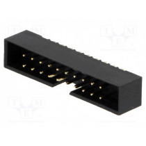 DS1014-20SF1B; Socket; IDC; male; PIN: 20; straight; THT; 2mm; Layout: 2x10; CONNFLY