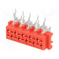 DS1015-05-10R6B; Wire-board; socket; female; PIN: 10; THT; on PCBs; 1.5A; 30mΩ; angled; CONNFLY DS1015-05-10R6B; Wire-board; socket; female; PIN: 10; THT; on PCBs; 1.5A; 30mΩ; angled; CONNFLY