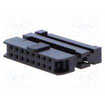 DS1017-16MA2; Plug; IDC; female; PIN: 16; IDC; for ribbon cable; 1mm; gold flash; CONNFLY