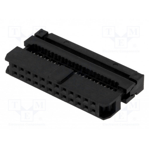 DS1017-24MA2; Plug; IDC; female; PIN: 24; IDC; for ribbon cable; 1mm; gold flash; CONNFLY