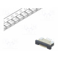 DS1020-07-4VBT1B-R; Connector: FFC (FPC); horizontal; PIN: 4; ZIF; SMT; tinned; 30mΩ; CONNFLY DS1020-07-4VBT1B-R; Connector: FFC (FPC); horizontal; PIN: 4; ZIF; SMT; tinned; 30mΩ; CONNFLY