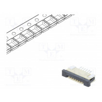 DS1020-07-6VBT1B-R; Connector: FFC (FPC); horizontal; PIN: 6; ZIF; SMT; tinned; 30mΩ; CONNFLY