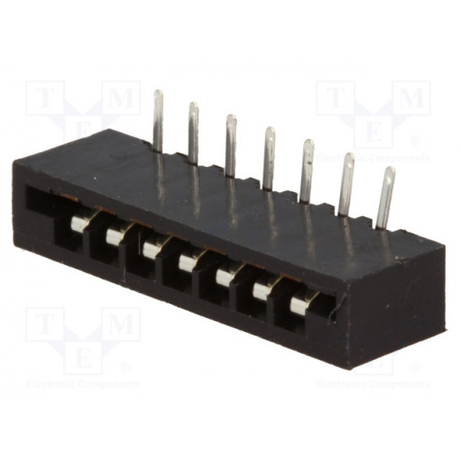 DS1020-07RT1D; Connector: FFC (FPC); angled 90°; PIN: 7; NON-ZIF; THT; tinned; 20mΩ; CONNFLY