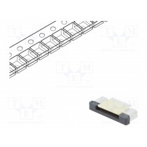 DS1020-09-12VBT1A-R; Connector: FFC (FPC); horizontal; PIN: 12; ZIF; SMT; 500mA; tinned; CONNFLY