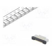 DS1020-09-12VBT1B-R; Connector: FFC (FPC); horizontal; PIN: 12; ZIF; SMT; 500mA; tinned; CONNFLY
