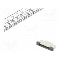 DS1020-09-14VBT1A-R; Connector: FFC (FPC); horizontal; PIN: 14; ZIF; SMT; 500mA; tinned; CONNFLY