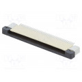 DS1020-09-40VBT1A-R; Connector: FFC (FPC); horizontal; PIN: 40; ZIF; SMT; 500mA; tinned; CONNFLY