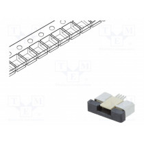 DS1020-09-4VBT1A-R; Connector: FFC (FPC); horizontal; PIN: 4; ZIF; SMT; 500mA; tinned; CONNFLY