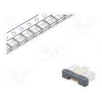 DS1020-09-4VBT1B-R; Connector: FFC (FPC); horizontal; PIN: 4; ZIF; SMT; 500mA; tinned; CONNFLY