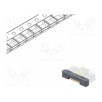 DS1020-09-6VBT1B-R; Connector: FFC (FPC); horizontal; PIN: 6; ZIF; SMT; 500mA; tinned; CONNFLY