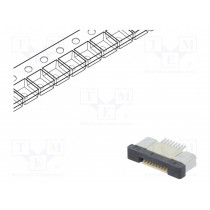DS1020-09-8VBT1B-R; Connector: FFC (FPC); horizontal; PIN: 8; ZIF; SMT; 500mA; tinned; CONNFLY