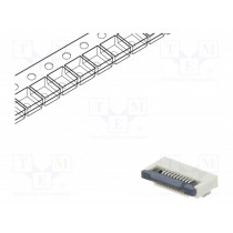 DS1020-11-10VBT1-R; Connector: FFC (FPC); horizontal; PIN: 10; ZIF; SMT; tinned; 30mΩ; CONNFLY