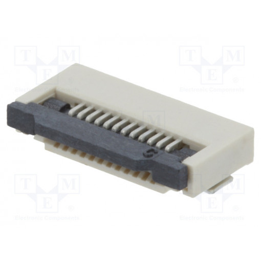 DS1020-11-12VBT1-R; Connector: FFC (FPC); horizontal; PIN: 12; ZIF; SMT; tinned; 30mΩ; CONNFLY