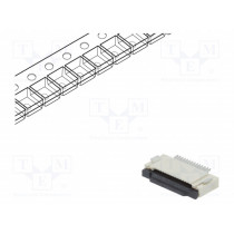 DS1020-11-14VBT1-R; Connector: FFC (FPC); horizontal; PIN: 14; ZIF; SMT; tinned; 30mΩ; CONNFLY