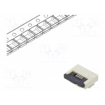 DS1020-11-4VBT1-R; Connector: FFC (FPC); horizontal; PIN: 4; ZIF; SMT; tinned; 30mΩ; CONNFLY