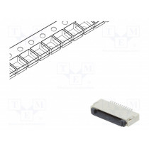 DS1020-12-12VBT1A-R; Connector: FFC (FPC); horizontal; PIN: 12; ZIF; SMT; tinned; 30mΩ; CONNFLY