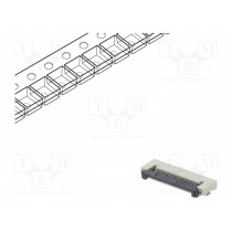 DS1020-12-16VBT1A-R; Connector: FFC (FPC); horizontal; PIN: 16; ZIF; SMT; tinned; 30mΩ; CONNFLY