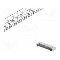 DS1020-12-18VBT1A-R; Connector: FFC (FPC); horizontal; PIN: 18; ZIF; SMT; tinned; 30mΩ; CONNFLY