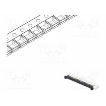 DS1020-12-30VBT1A-R; Connector: FFC (FPC); horizontal; PIN: 30; ZIF; SMT; tinned; 30mΩ; CONNFLY