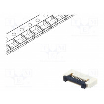 DS1020-12-8VBT1A-R; Connector: FFC (FPC); horizontal; PIN: 8; ZIF; SMT; tinned; 30mΩ; CONNFLY