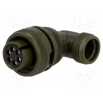DS3108A14S-6S; Connector: circular; Series: DS/MS; plug; female; PIN: 6; for cable; AMPHENOL