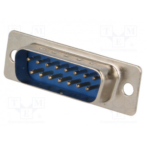 DSC-015; D-Sub; PIN: 15; plug; male; for cable; soldering; 5A; NINIGI DSC-015; D-Sub; PIN: 15; plug; male; for cable; soldering; 5A; NINIGI