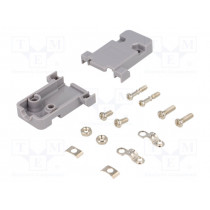 DS1045-09AP1S1; Enclosure: for D-Sub connectors; D-Sub 9pin,D-Sub HD 15pin; CONNFLY DS1045-09AP1S1; Enclosure: for D-Sub connectors; D-Sub 9pin,D-Sub HD 15pin; CONNFLY