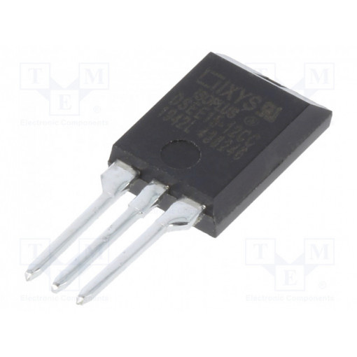 DSEE15-12CC; Diode: rectifying; THT; 600V; 15A; tube; Ifsm: 110A; ISOPLUS220™; IXYS