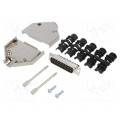 L17DTPK-M-25+L717DB25PST; D-Sub; PIN: 25; male; straight; screw terminal; for cable; UNC4-40; AMPHENOL L17DTPK-M-25+L717DB25PST; D-Sub; PIN: 25; male; straight; screw terminal; for cable; UNC4-40; AMPHENOL