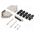 L17DTPK-M-25+L717SDB25P; D-Sub; PIN: 25; male; straight; soldering; for cable; gold flash; AMPHENOL L17DTPK-M-25+L717SDB25P; D-Sub; PIN: 25; male; straight; soldering; for cable; gold flash; AMPHENOL