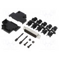 L17DTPK-P-25+L717SDB25P; D-Sub; PIN: 25; male; straight; soldering; for cable; gold flash; AMPHENOL L17DTPK-P-25+L717SDB25P; D-Sub; PIN: 25; male; straight; soldering; for cable; gold flash; AMPHENOL
