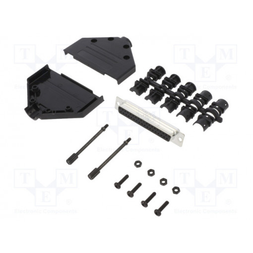 L17DTPK-P-37+L77SDC37S; D-Sub; PIN: 37; female; straight; soldering; for cable; gold flash; AMPHENOL