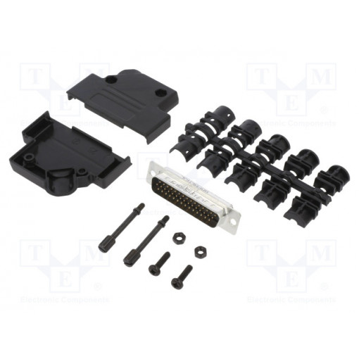 L17DTPK-P-25+L717HDB44P; D-Sub HD; PIN: 44; male; straight; soldering; for cable; gold flash; AMPHENOL