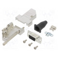 L17DTSL09-RG-LJS-S+L77SDE09S; D-Sub; PIN: 9; female; angled 45°; soldering; for cable; gold flash; AMPHENOL L17DTSL09-RG-LJS-S+L77SDE09S; D-Sub; PIN: 9; female; angled 45°; soldering; for cable; gold flash; AMPHENOL