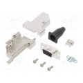 L17DTSL09-RG-LJS-S+L77HDE15S; D-Sub HD; PIN: 15; female; angled 45°; soldering; for cable; 11.5mm; AMPHENOL L17DTSL09-RG-LJS-S+L77HDE15S; D-Sub HD; PIN: 15; female; angled 45°; soldering; for cable; 11.5mm; AMPHENOL